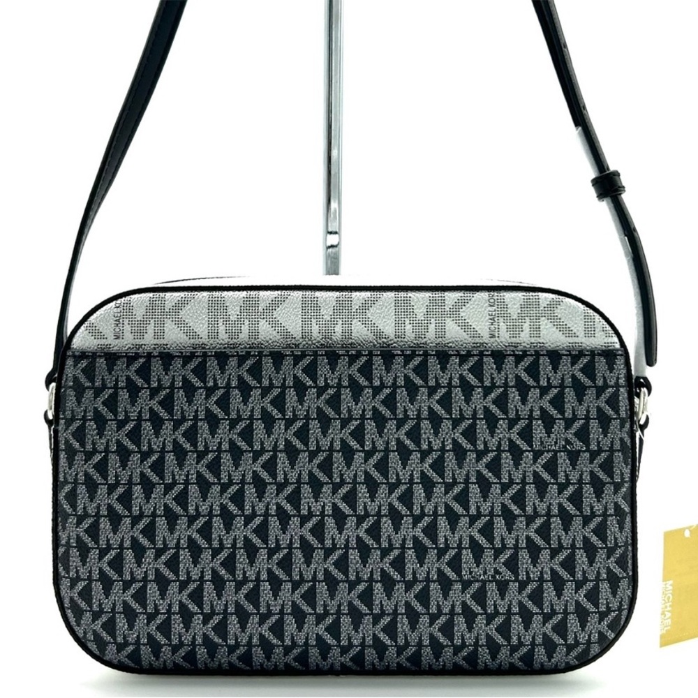 Michael Kors Jet Set Large Signature Logo Crossbody
Bag Black Multi - Picture 6 of 11